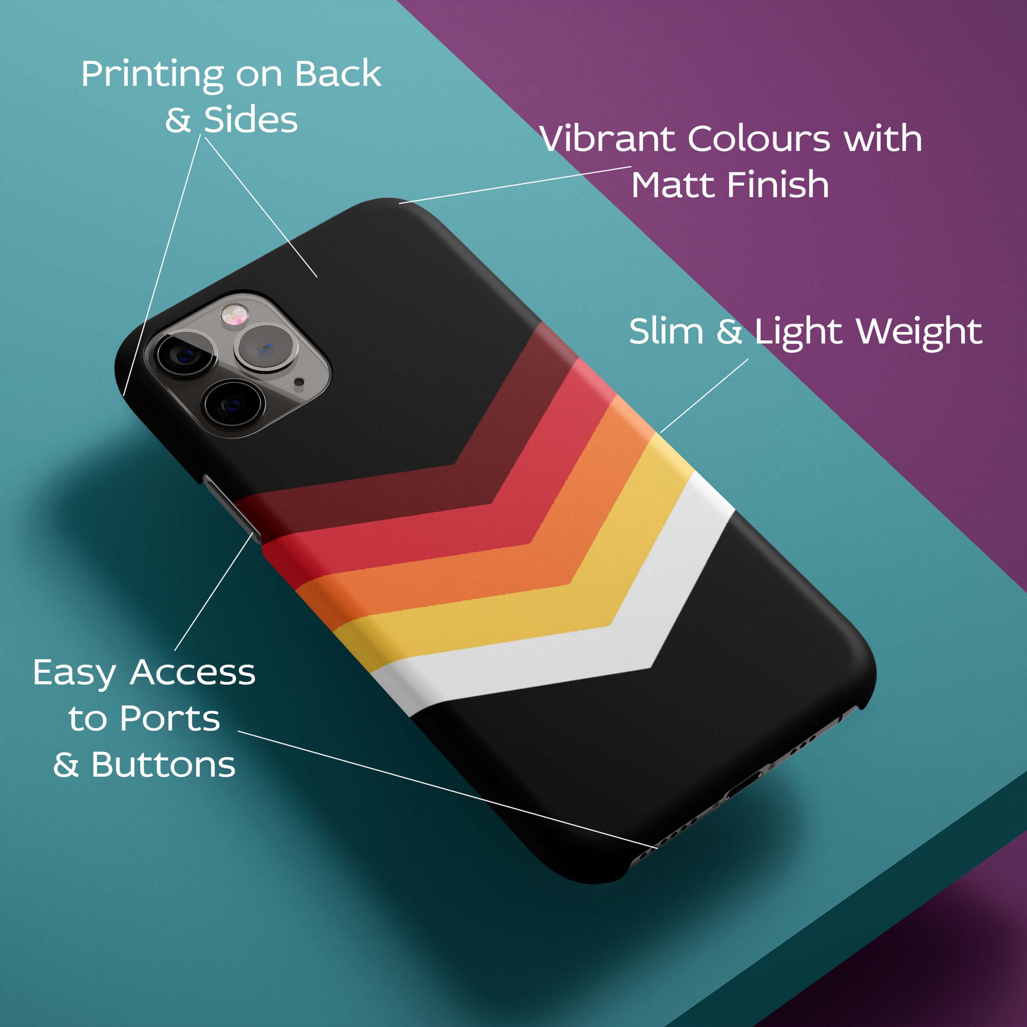 Red Black Premium Back Cover for HardPlasticPS1306Hard Plastic