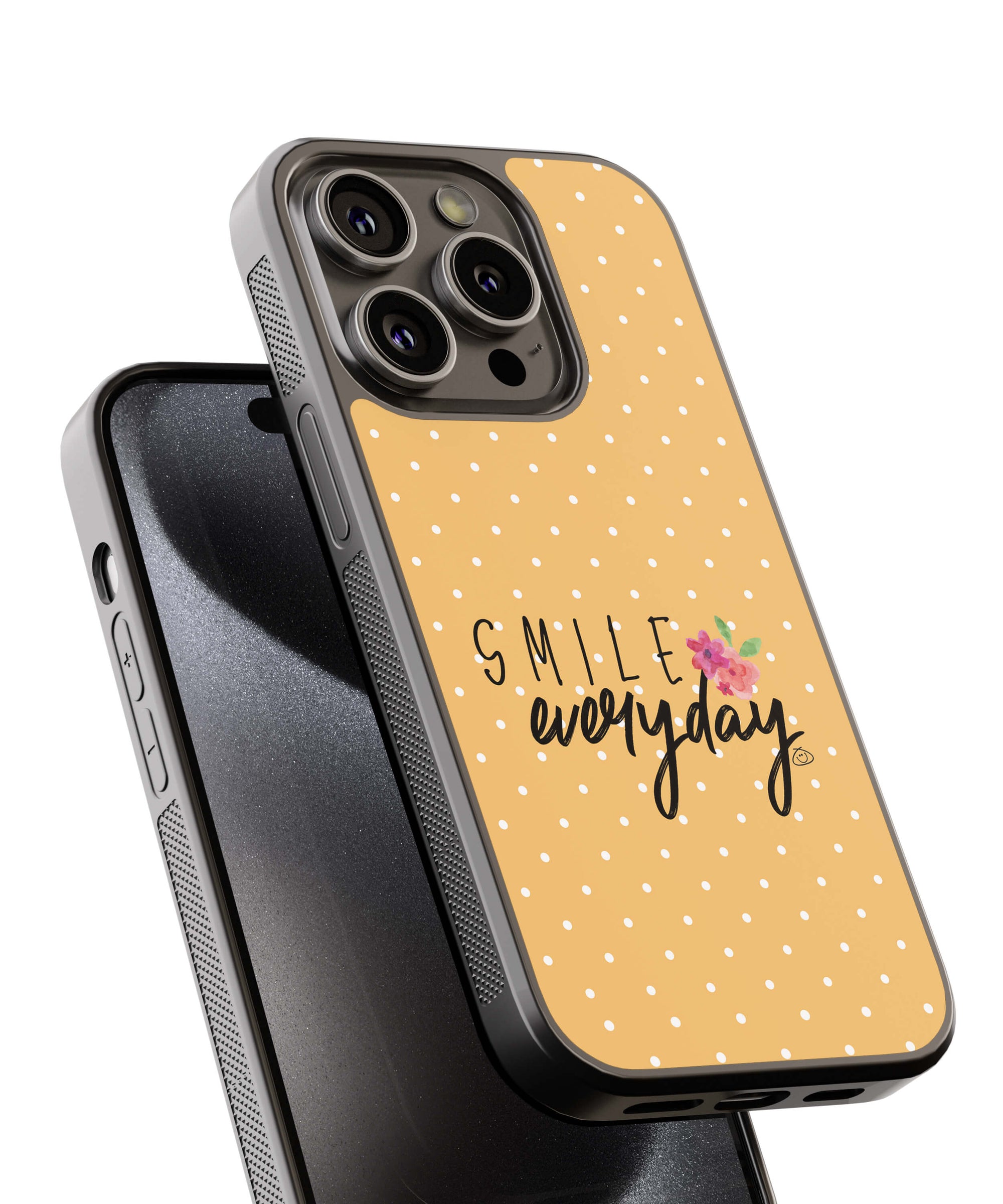 Smile Everyday Back Cover for 2D Hybrid TPU And Metal CaseAA0070Hybrid Metal TPU