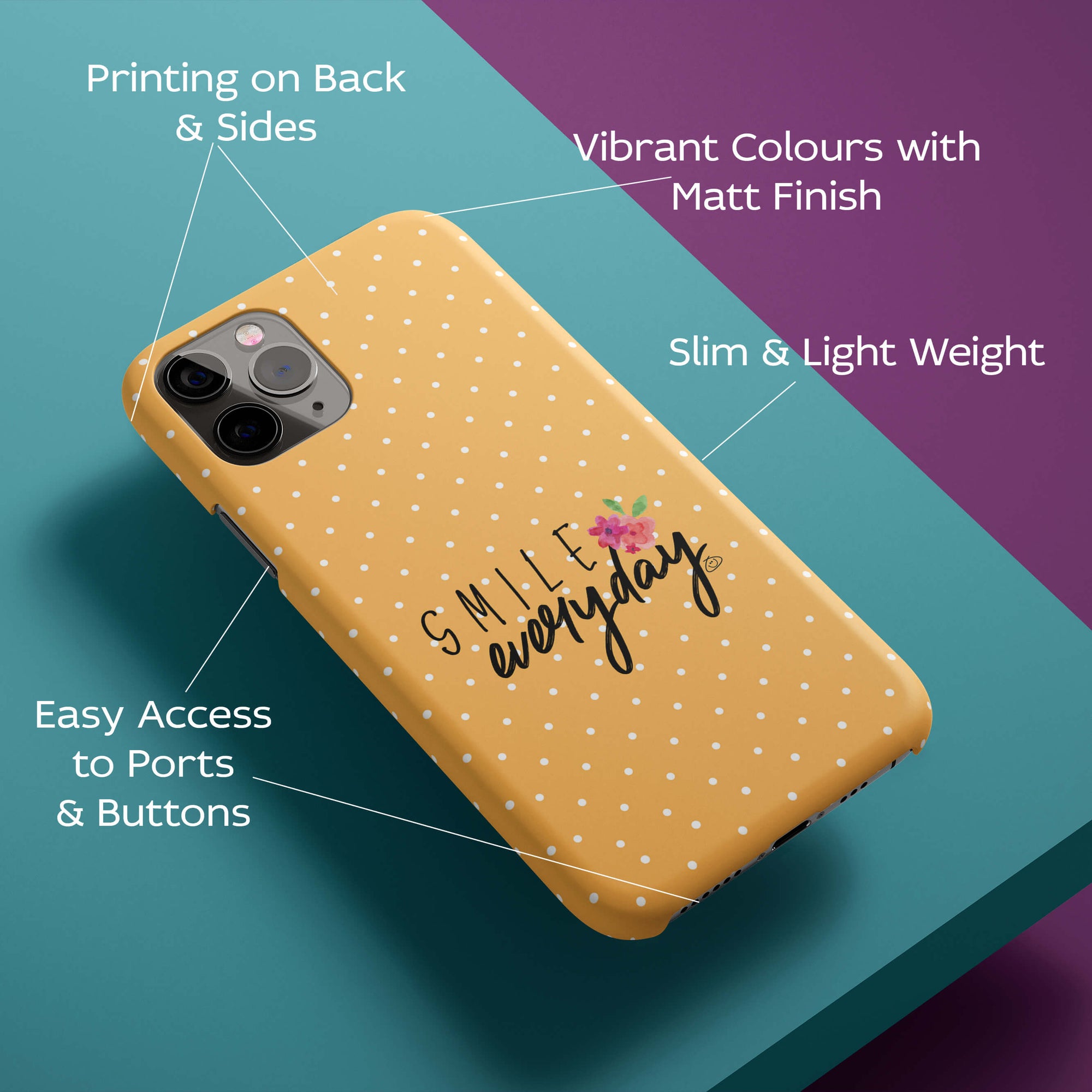 Smile Everyday Back Cover for HardPlasticAA0070Hard Plastic