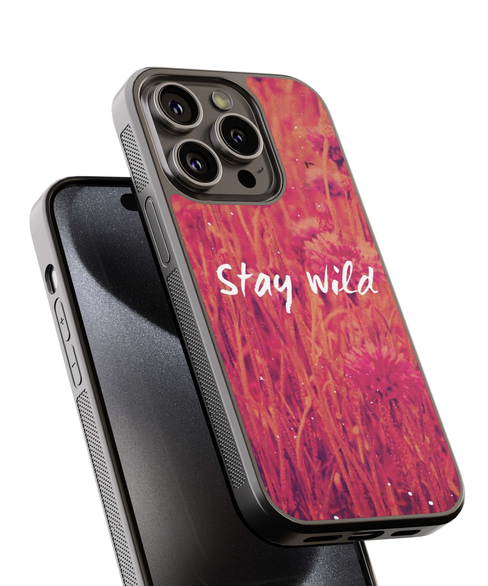 Stay Wild Back Cover for 2D Hybrid TPU And Metal CaseAA0059Hybrid Metal TPU