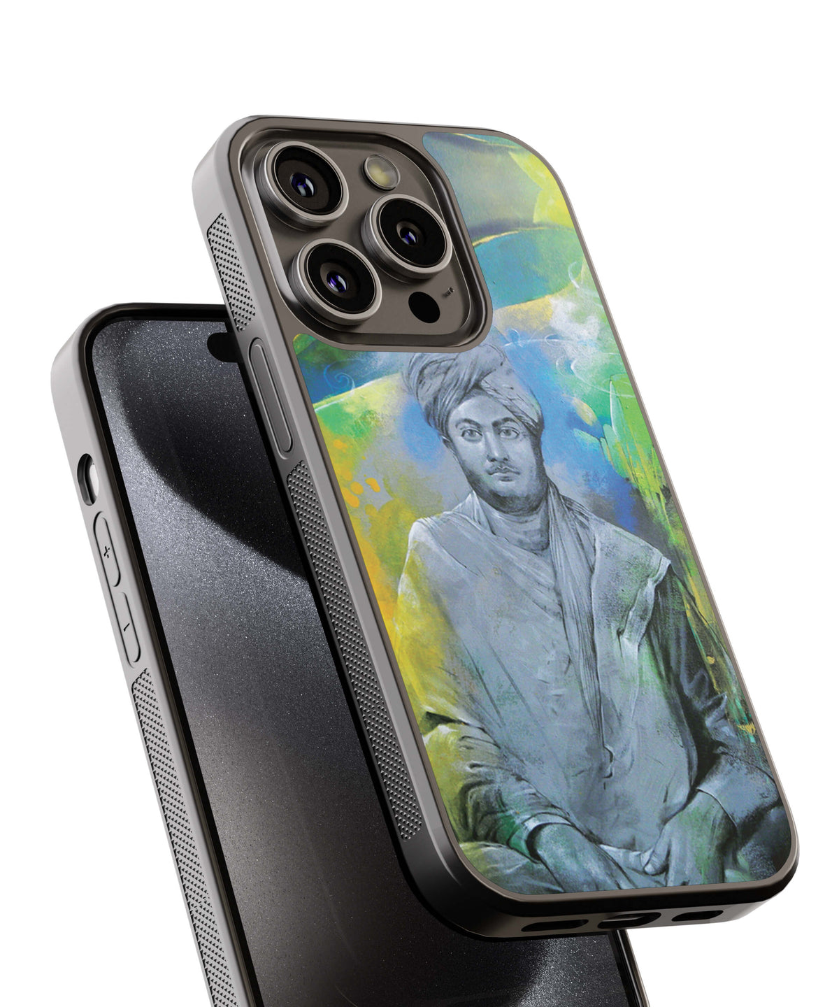 Swami Vivekananda Back Cover for 2D Hybrid TPU And Metal CasePS0001Hybrid Metal TPU