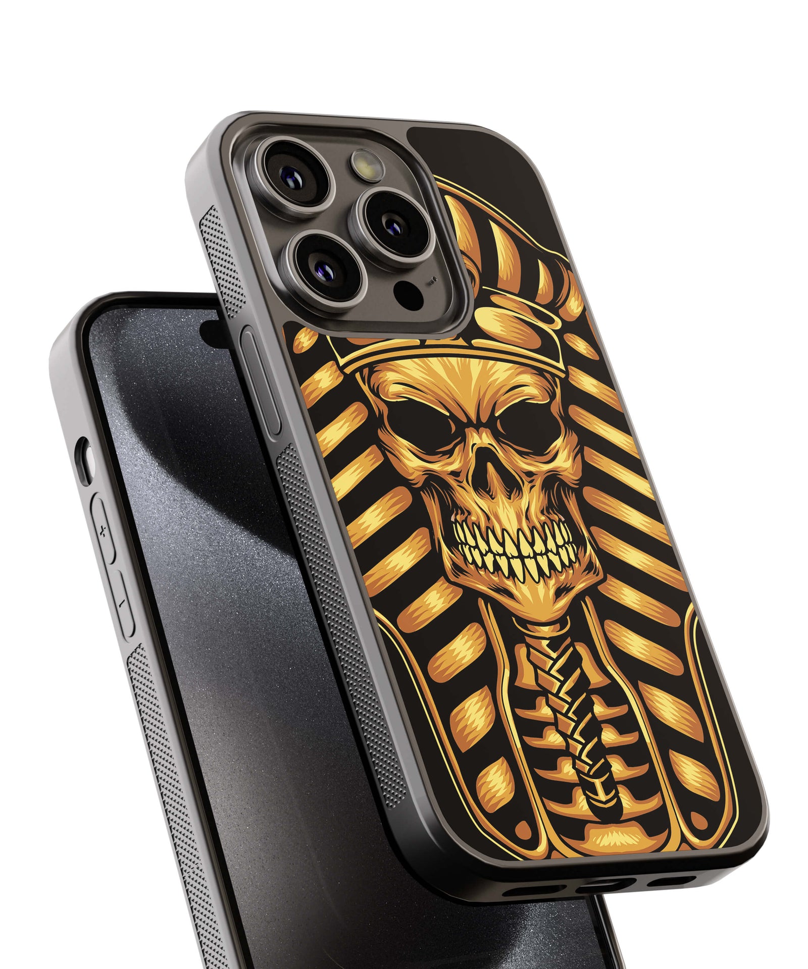 The Mummy Skull Back Cover for 2D Hybrid TPU And Metal CaseU0198Hybrid Metal TPU