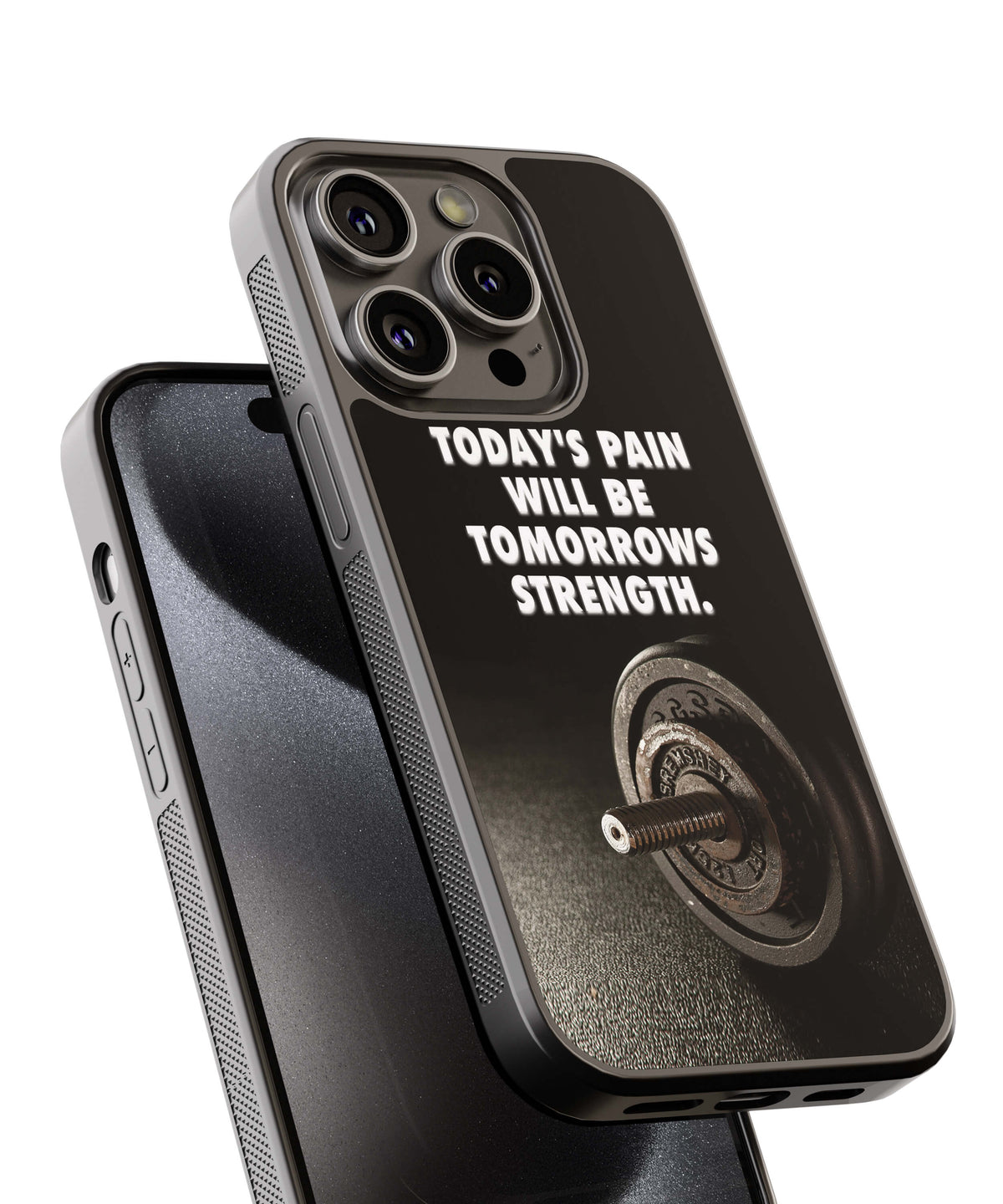 Today&#39;s Pain Tomorrow&#39;s Strength Back Cover for 2D Hybrid TPU And Metal CaseN0281Hybrid Metal TPU