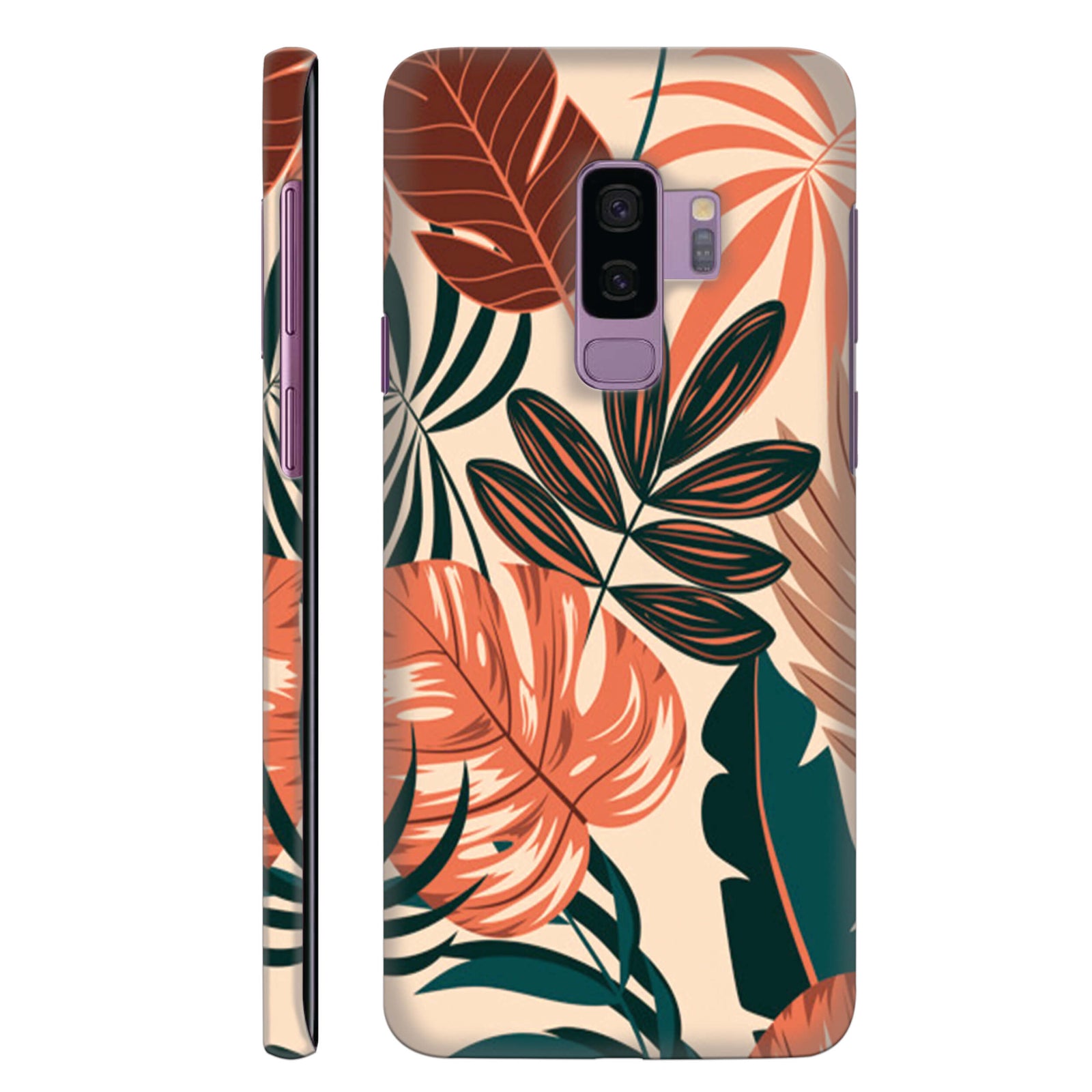 Tropical Leaves Back Cover for HardPlasticAA1021Hard Plastic