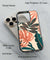 Tropical Leaves Back Cover for 2D Hybrid TPU And Metal CaseAA1021Hybrid Metal TPU