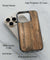 Wooden Pattern Back Cover for 2D Hybrid TPU And Metal CaseW0623Hybrid Metal TPU