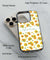 Yellow Flowers with Name Back Cover for 2D Hybrid TPU And Metal CaseIK5006Hybrid Metal TPU