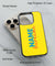 Yellow Name and Surname Back Cover for 2D Hybrid TPU And Metal CaseIK5016Hybrid Metal TPU