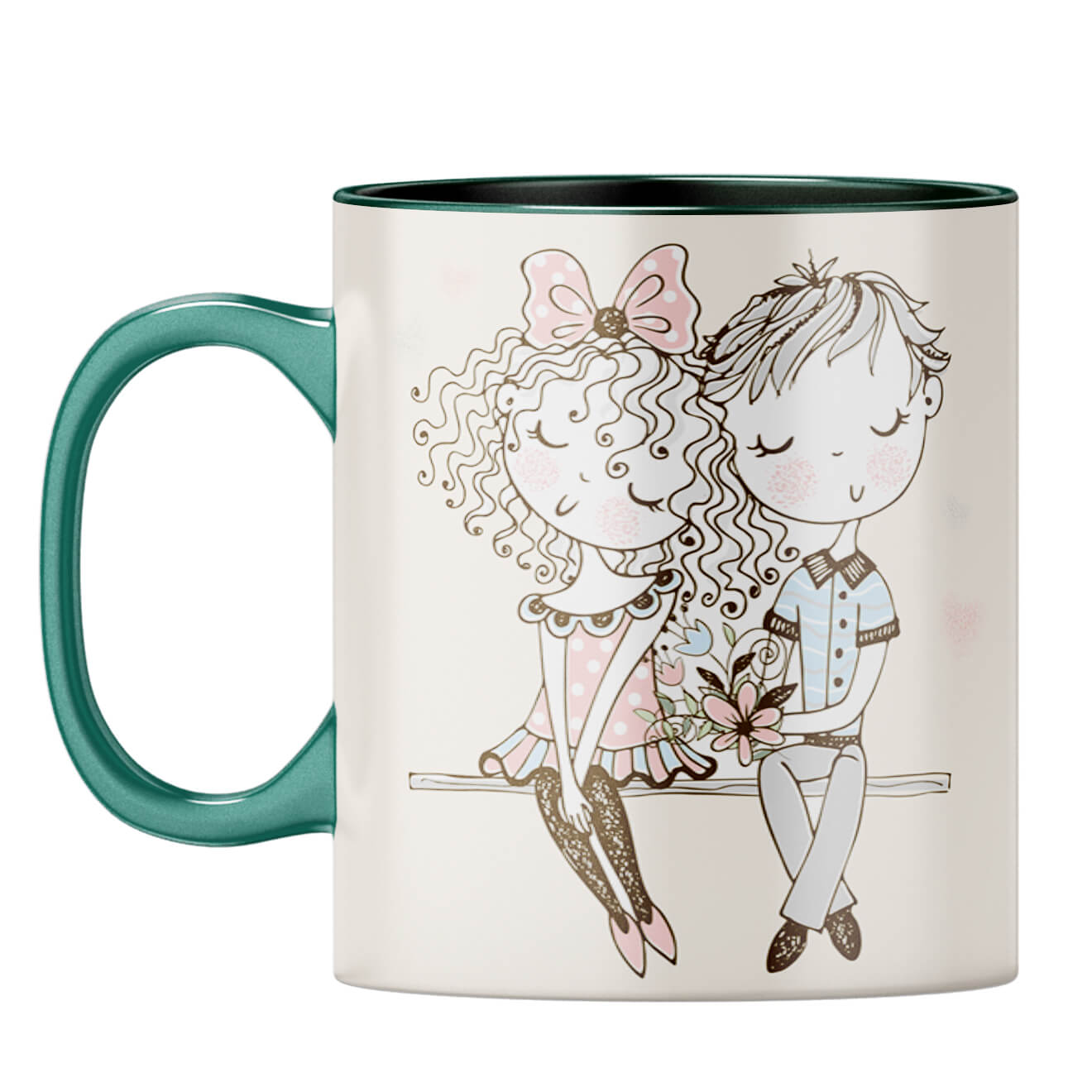 Be Mine Only Coffee Mug Dark Green