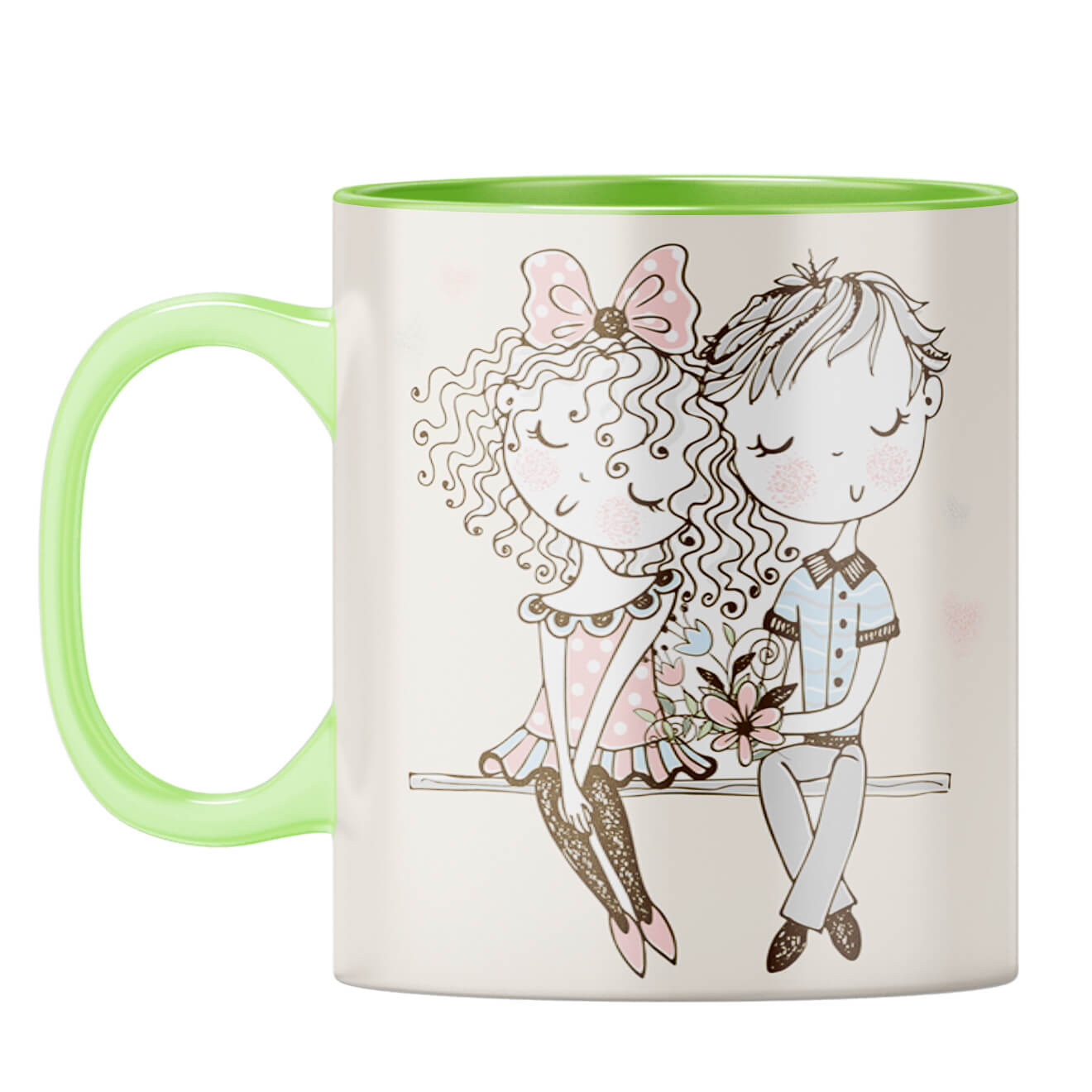 Be Mine Only Coffee Mug Light Green