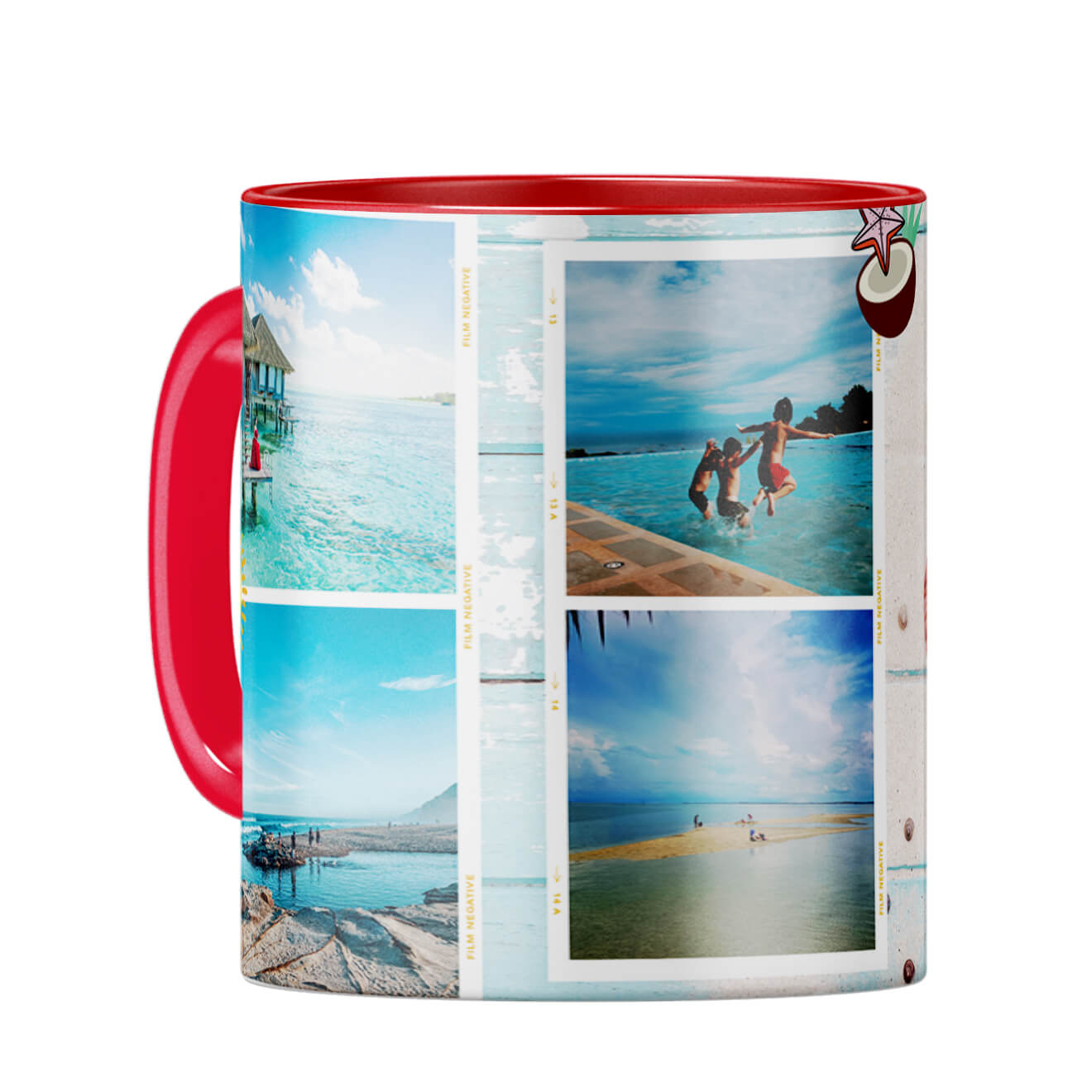 Beach Moments Coffee Mug Red