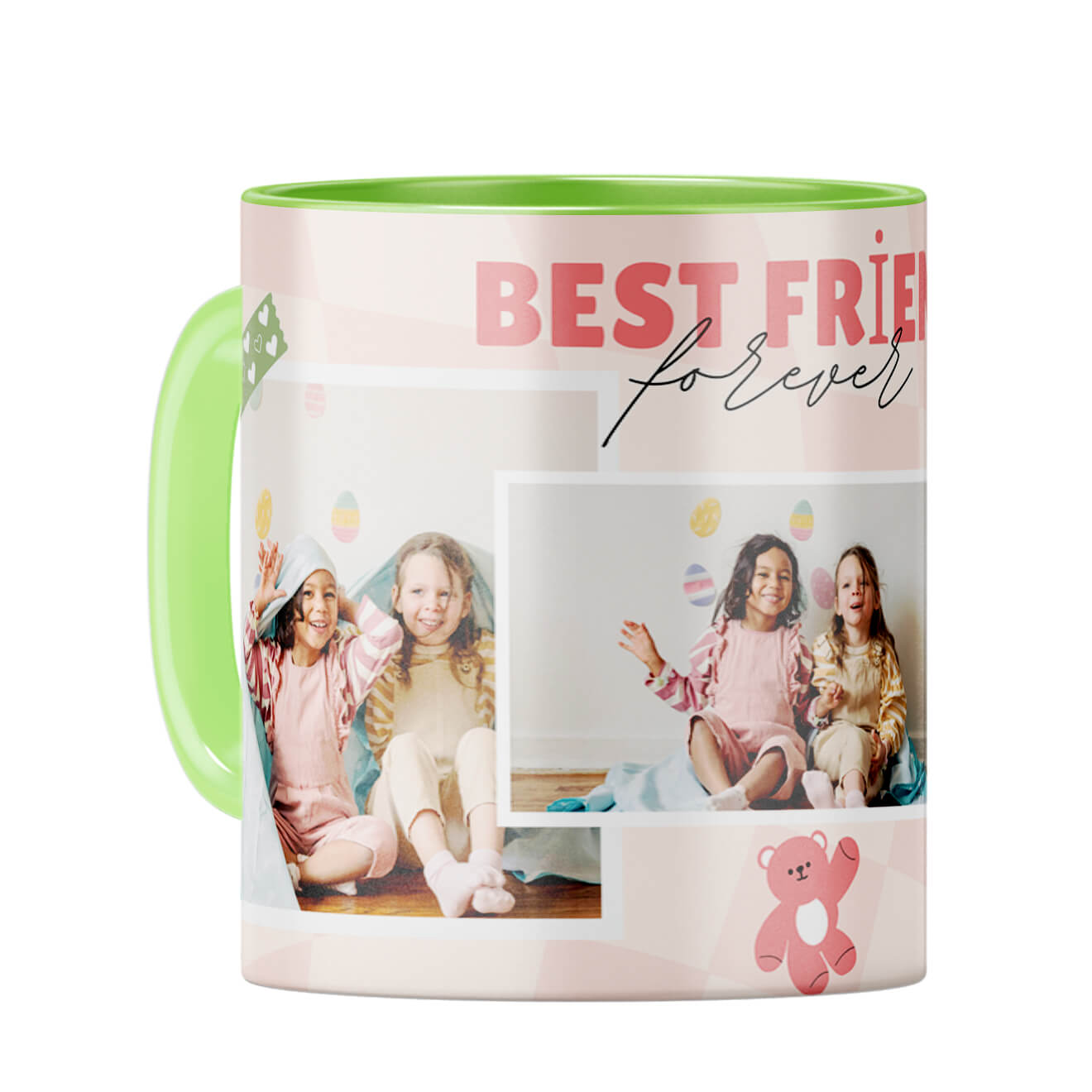 Best Friend Forever Coffee Mug Light Green