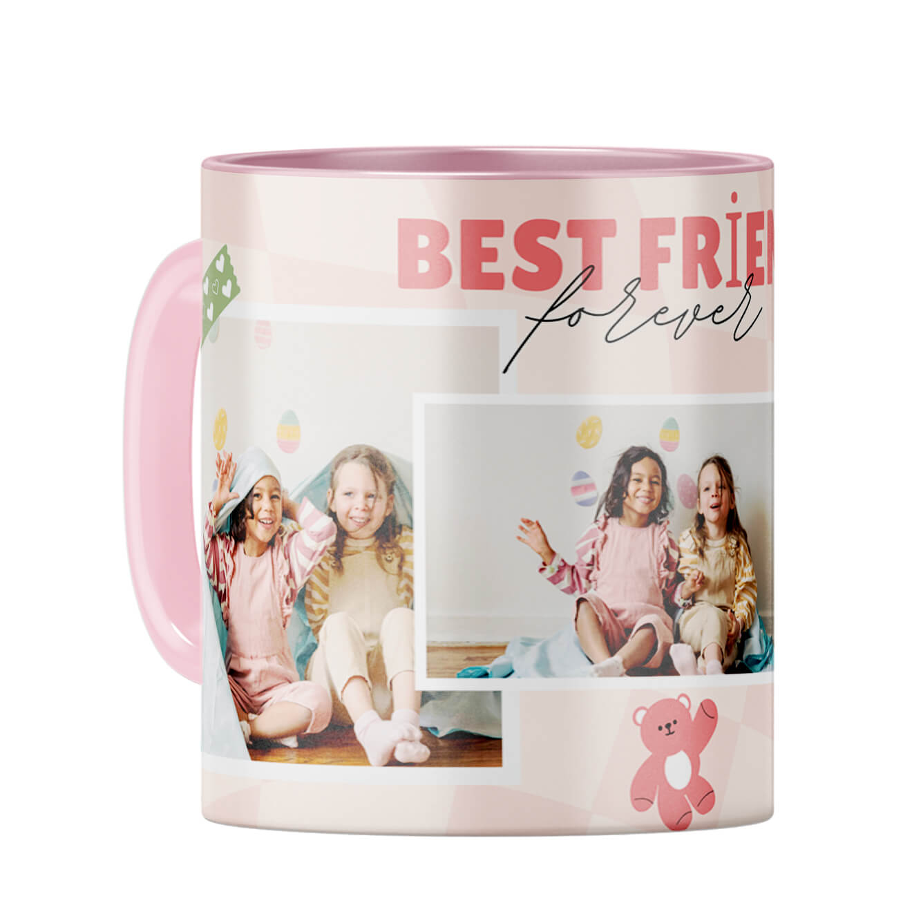 Best Friend Forever Coffee Mug Pink