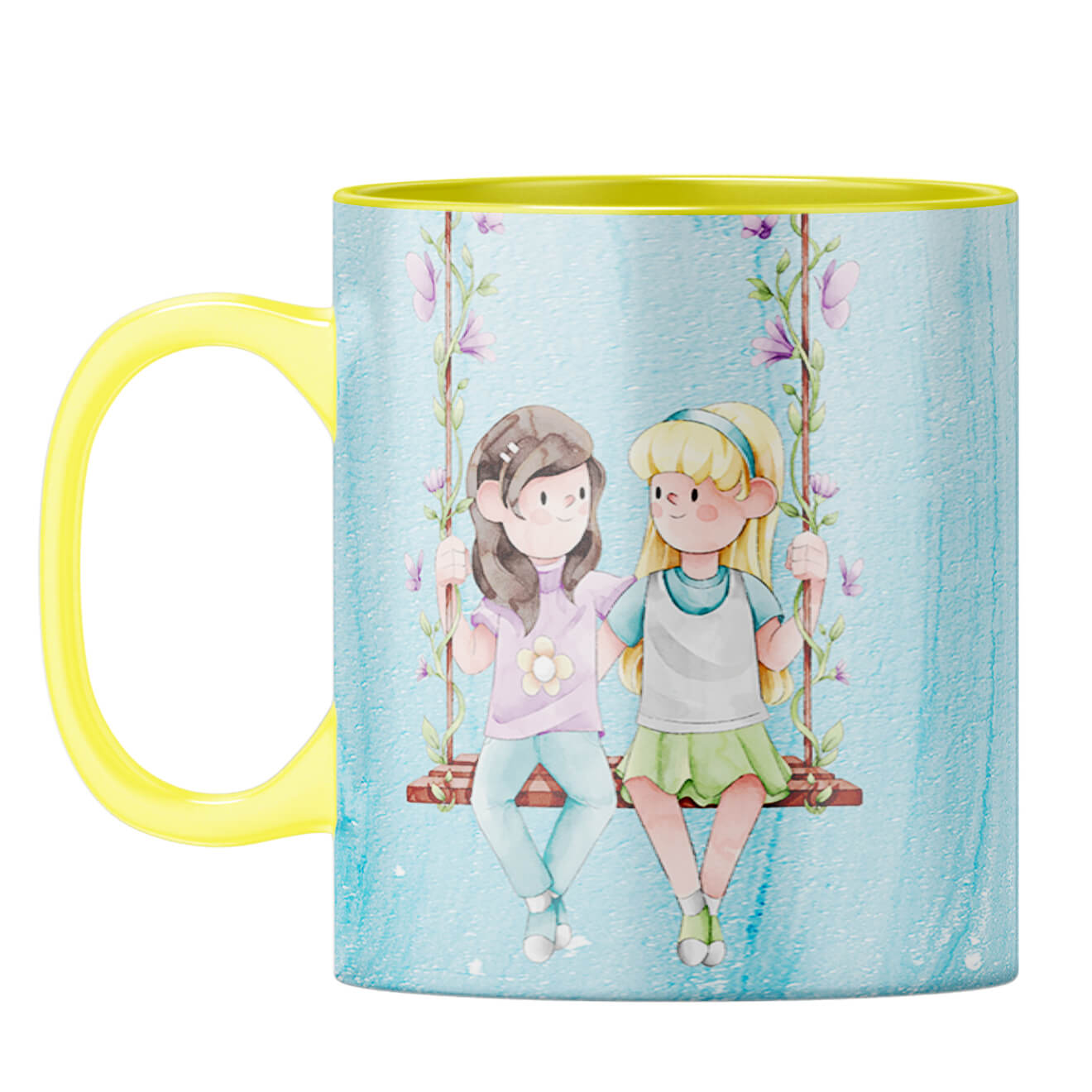 Best Friends Forever Coffee Mug Yellow