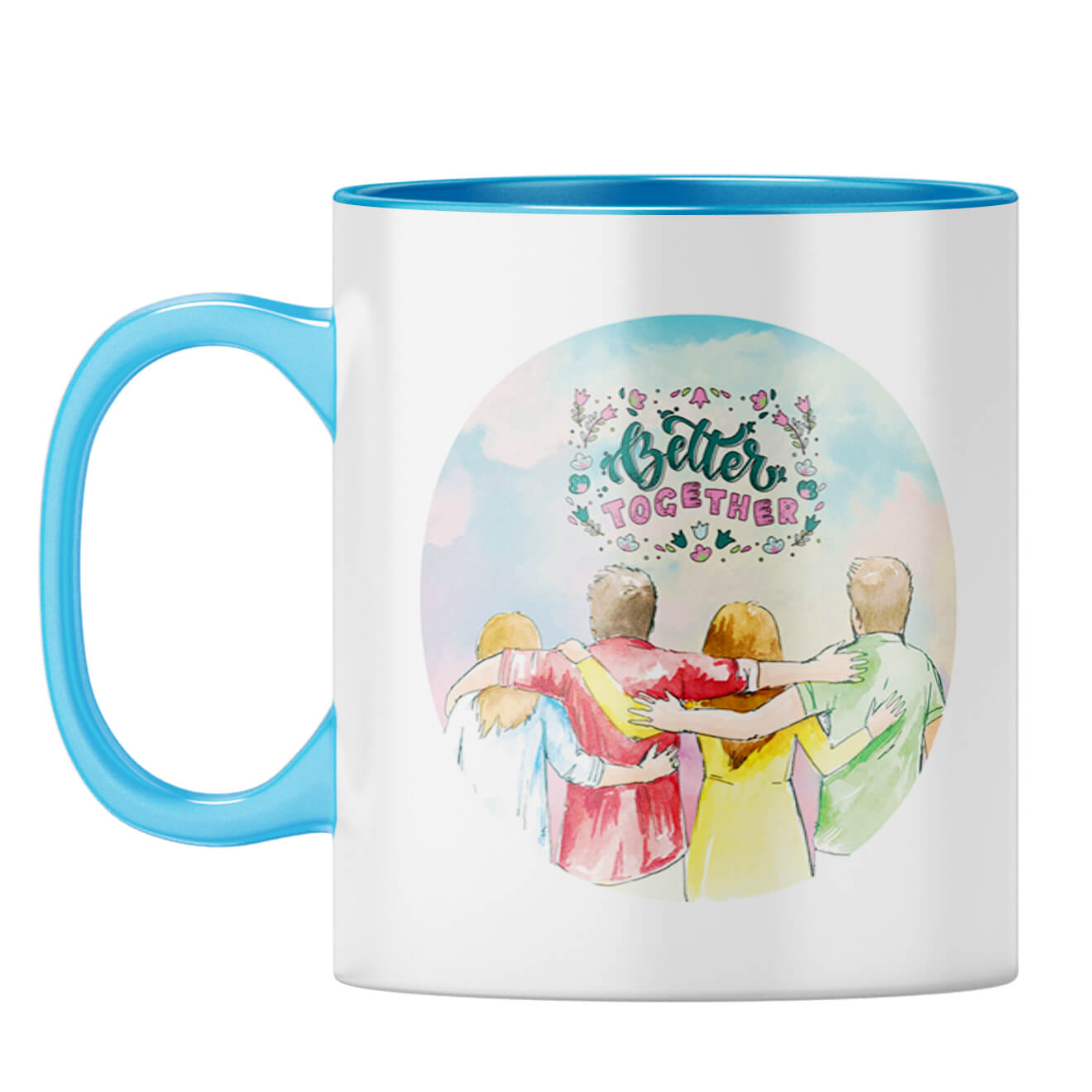 Better Together Coffee Mug Light Blue