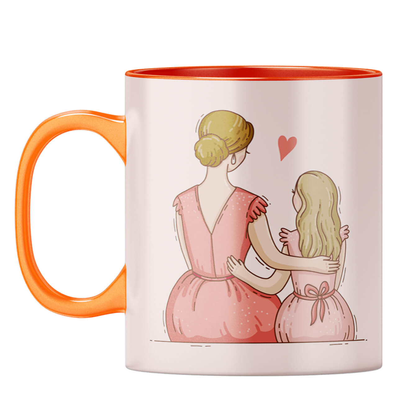 Birthday Gift for Mom Coffee Mug Orange