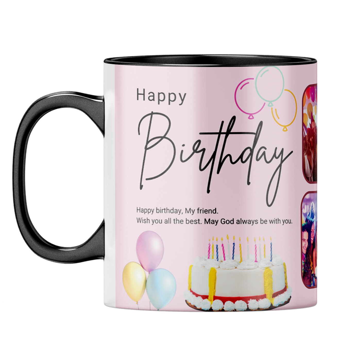 Birthday Photo Collage Coffee Mug