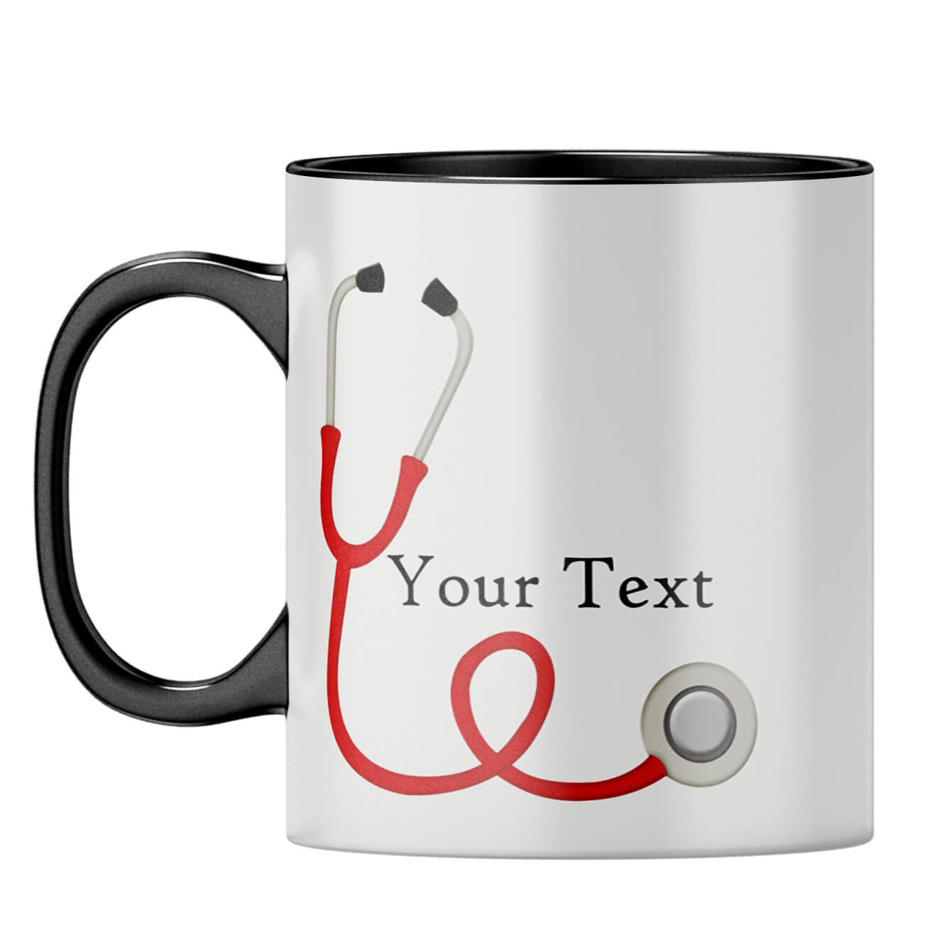 Doctor Photo Gift Coffee Mug Black