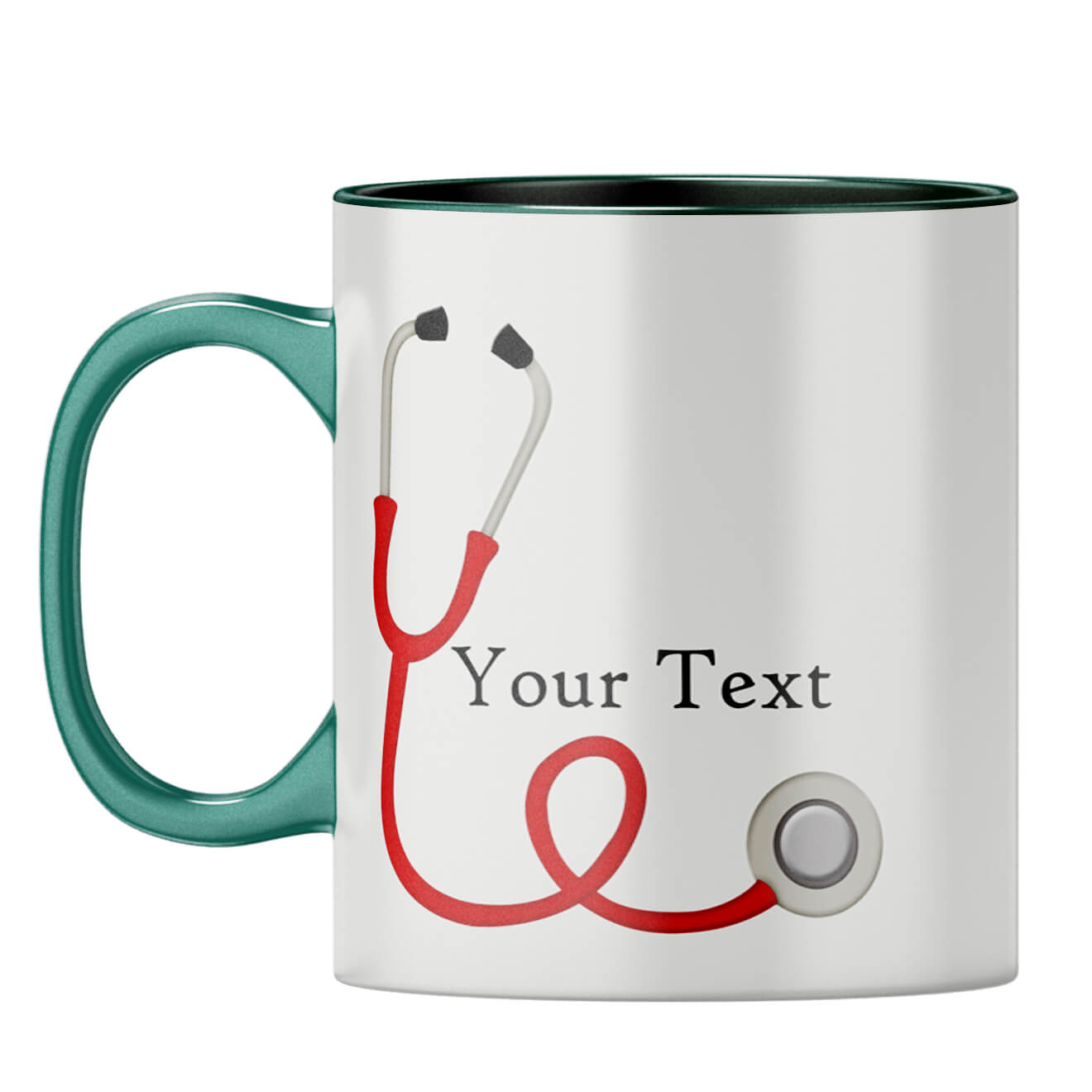 Doctor Photo Gift Coffee Mug Dark Green