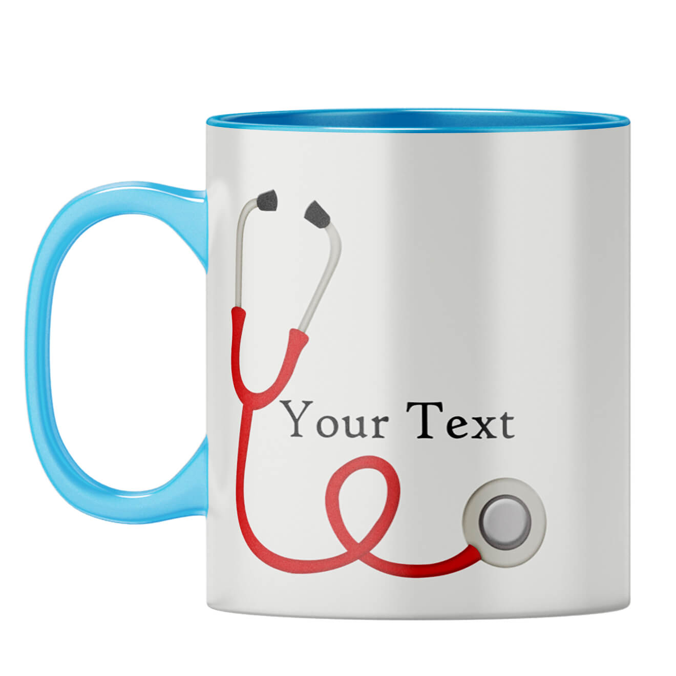 Doctor Photo Gift Coffee Mug Light Blue