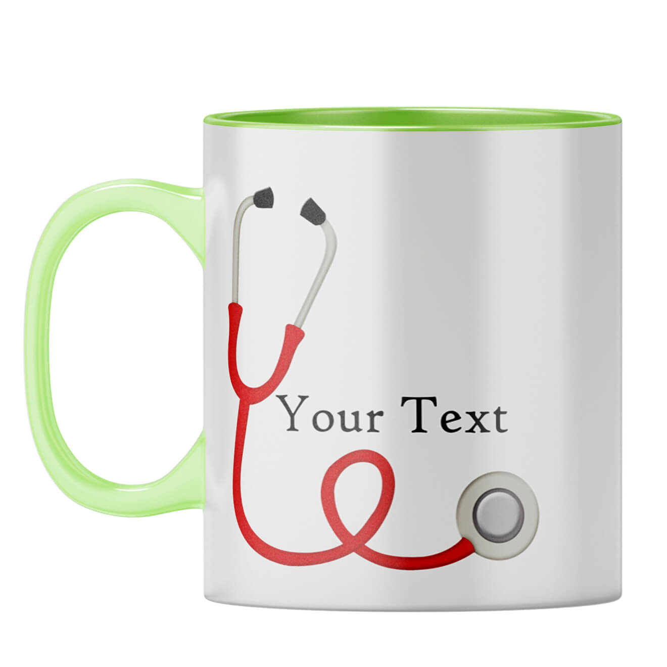Doctor Photo Gift Coffee Mug Light Green