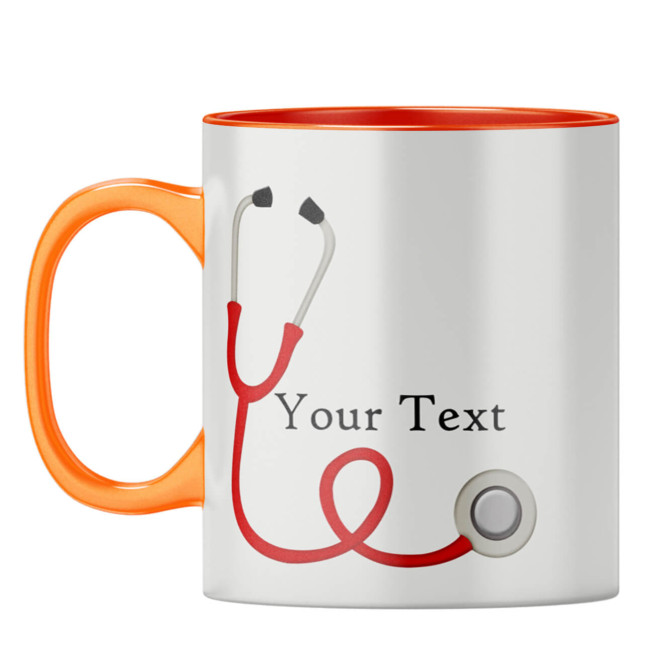 Doctor Photo Gift Coffee Mug Orange