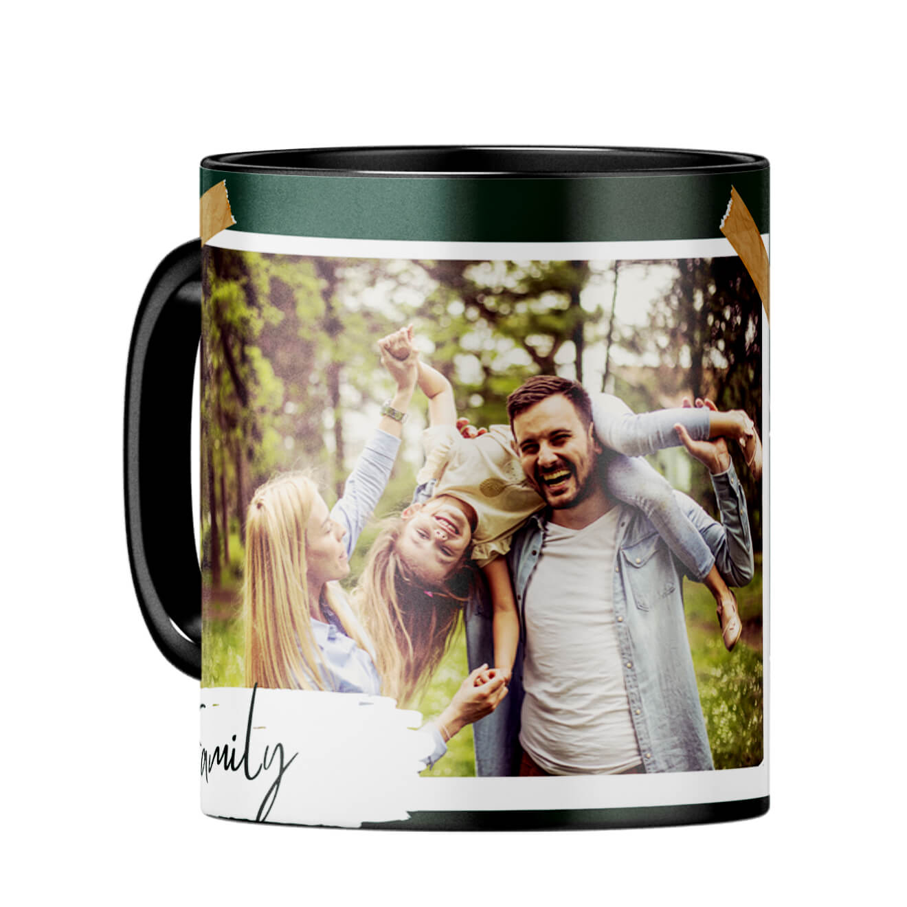 Family Moments Coffee Mug Black