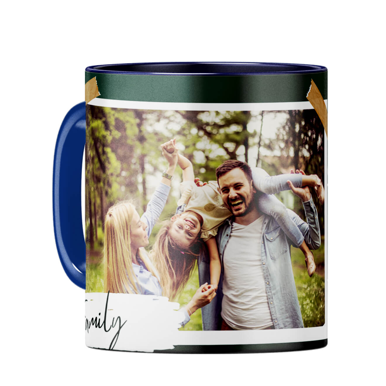 Family Moments Coffee Mug Dark Blue