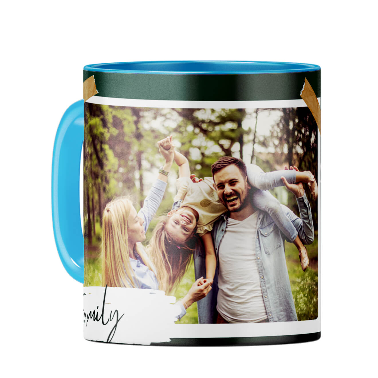 Family Moments Coffee Mug Light Blue