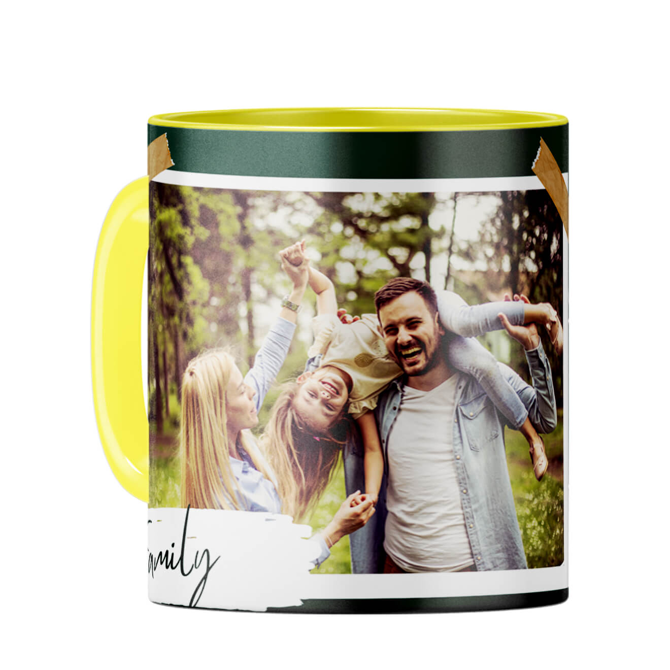 Family Moments Coffee Mug Yellow