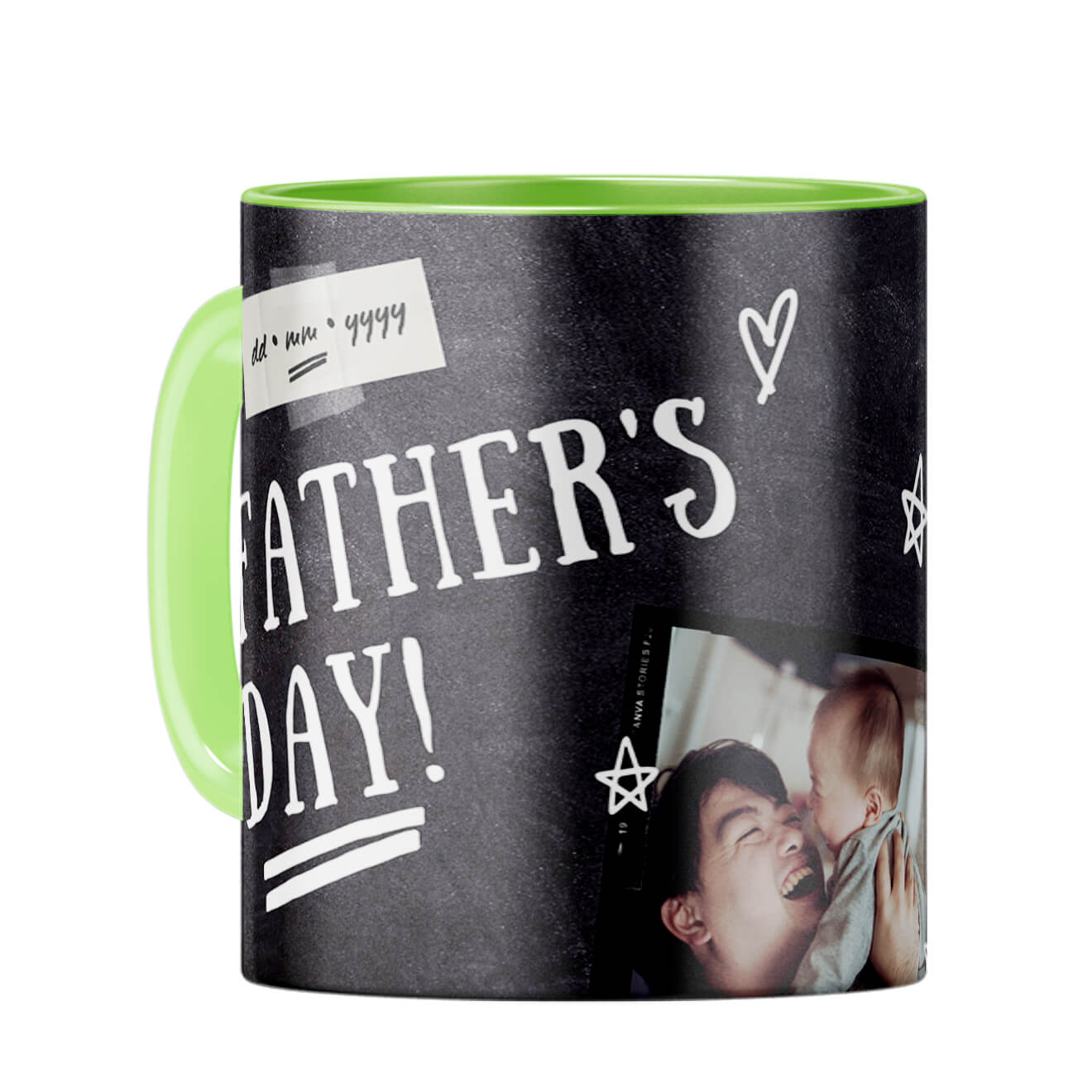 Fathers Day Coffee Mug Light Green