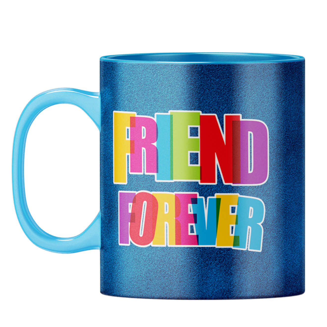 Friend Forever Coffee Mug Light Blue