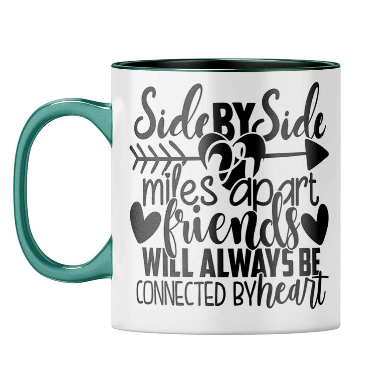 Friends Connected By Heart Coffee Mug