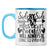 Friends Connected By Heart Coffee Mug Light Blue