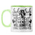 Friends Connected By Heart Coffee Mug Light Green