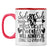 Friends Connected By Heart Coffee Mug Red