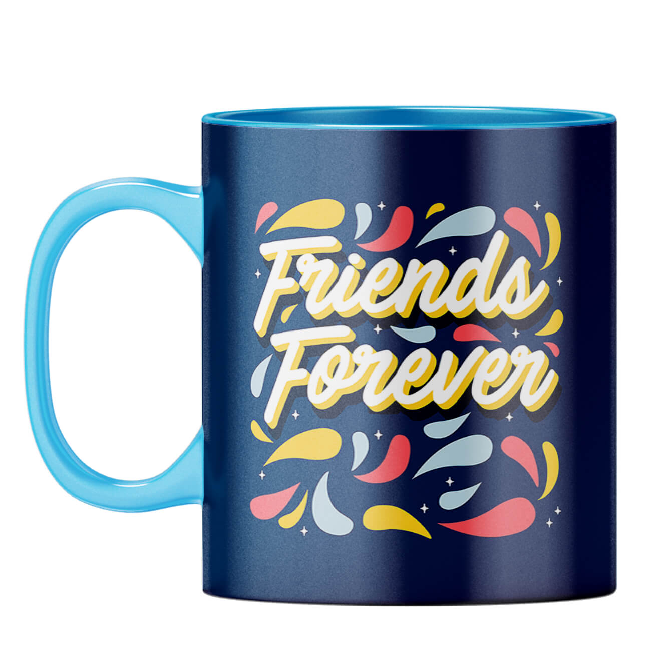 Friends Forever Coffee Mug Light Blue