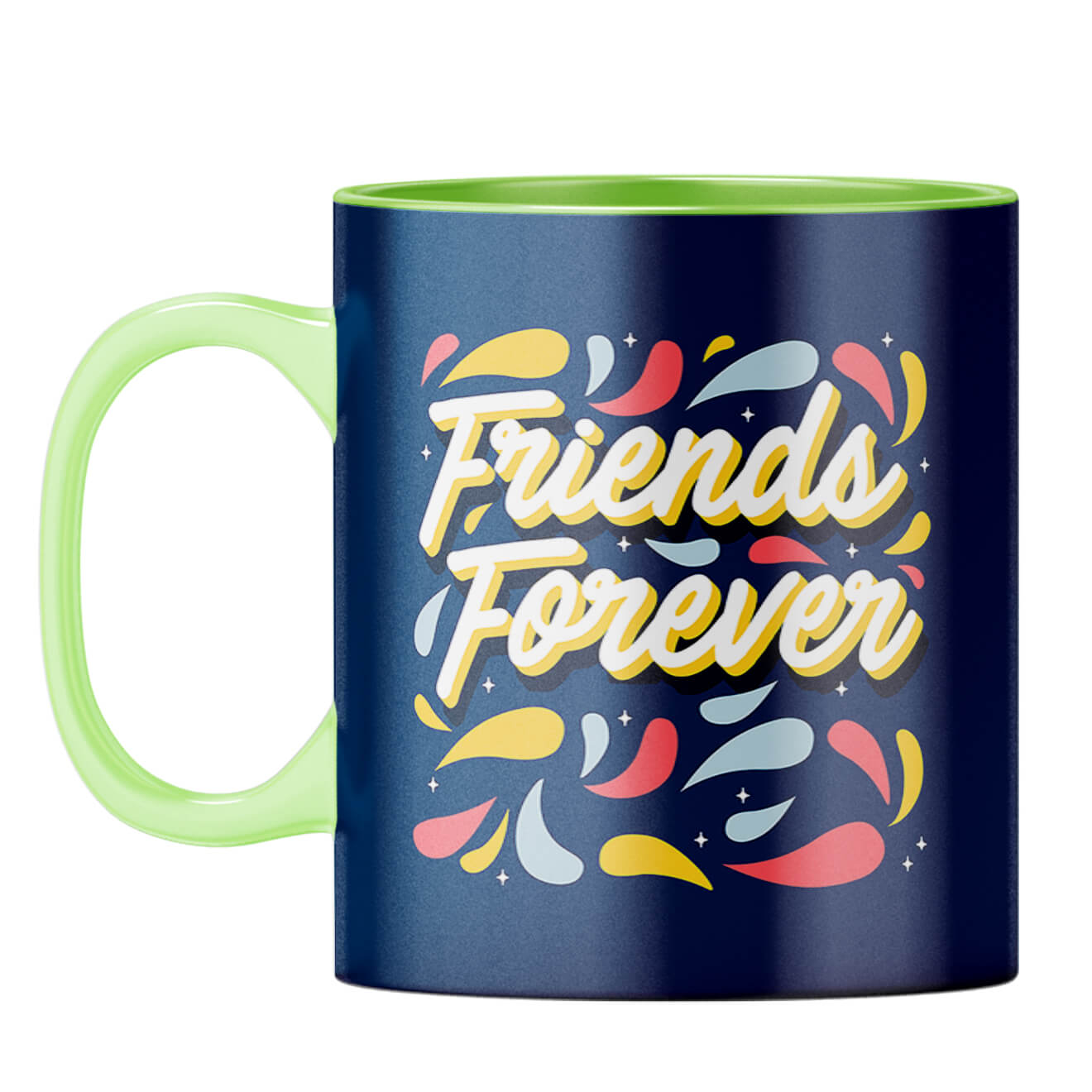 Friends Forever Coffee Mug Light Green