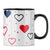 Hugs and Kisses Coffee MugB-Black