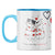 Hugs and Kisses Coffee Mug Light Blue