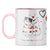 Hugs and Kisses Coffee Mug Pink