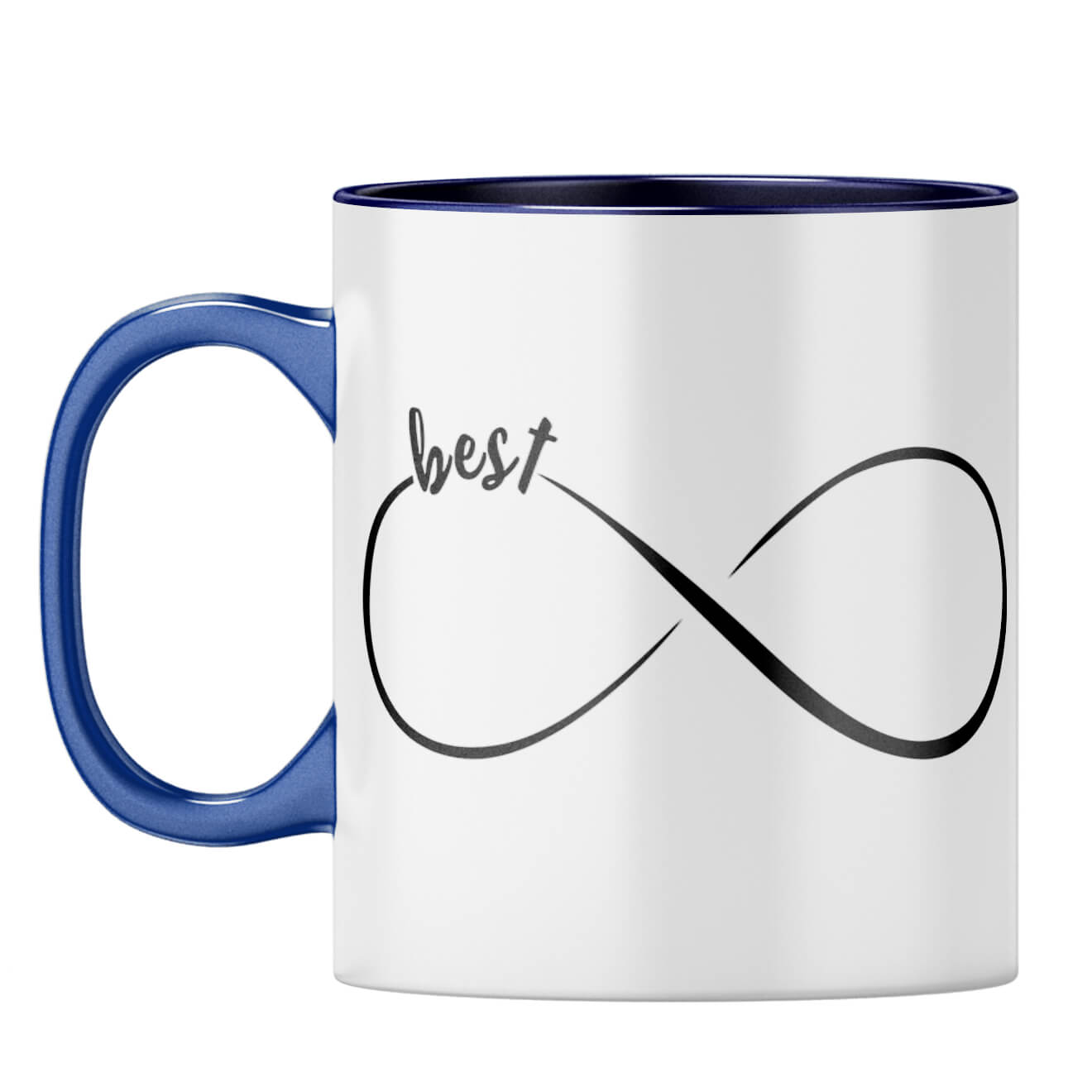 Infinitely Best Friends Coffee Mug Dark Blue