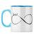 Infinitely Best Friends Coffee Mug Light Blue
