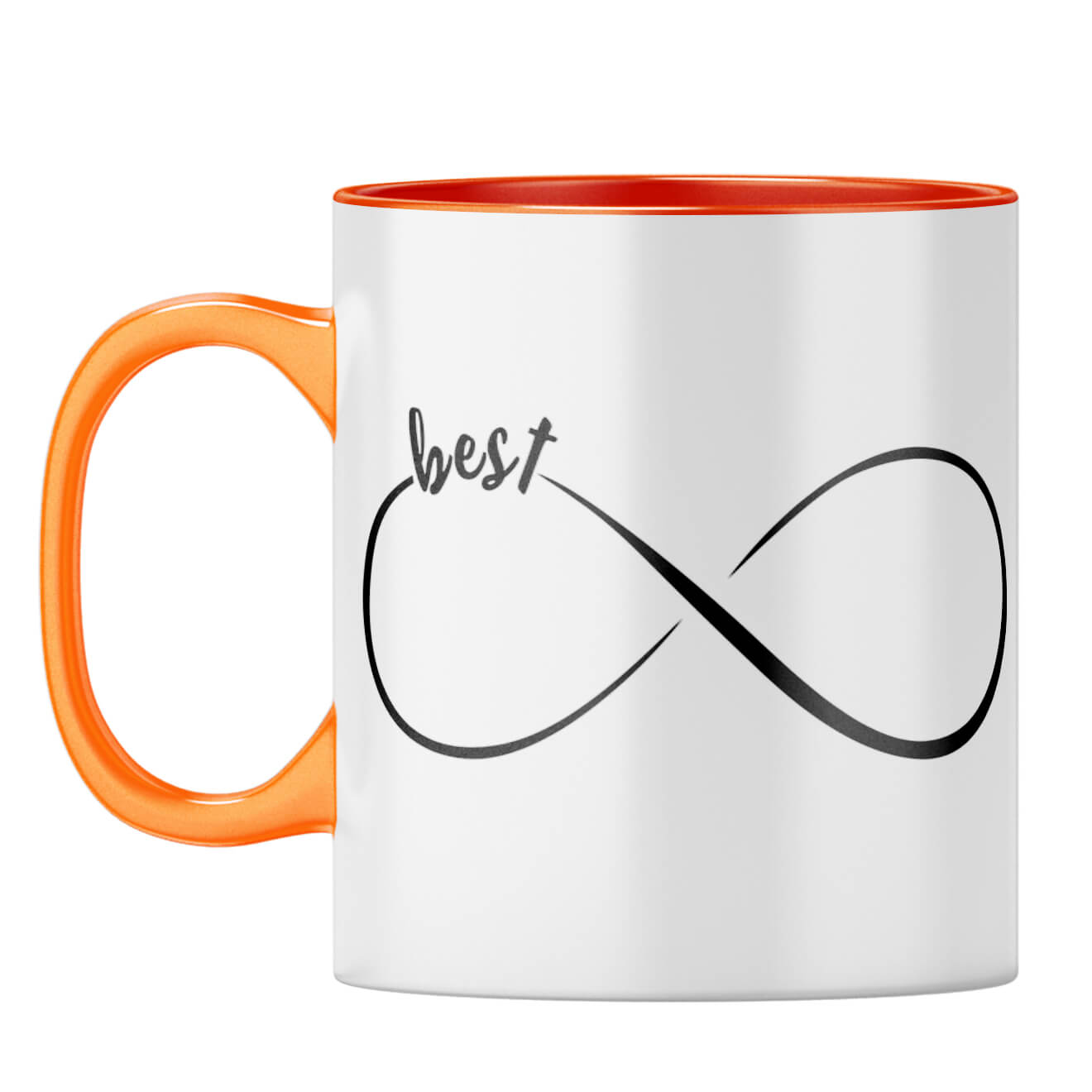 Infinitely Best Friends Coffee Mug Orange