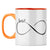 Infinitely Best Friends Coffee Mug Orange