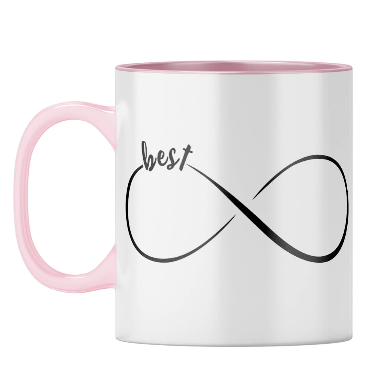 Infinitely Best Friends Coffee Mug Pink