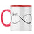 Infinitely Best Friends Coffee Mug Red