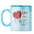 Love is all around Coffee Mug Light Blue