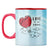 Love is all around Coffee Mug Red