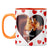 Loving Hearts Coffee Mug Orange